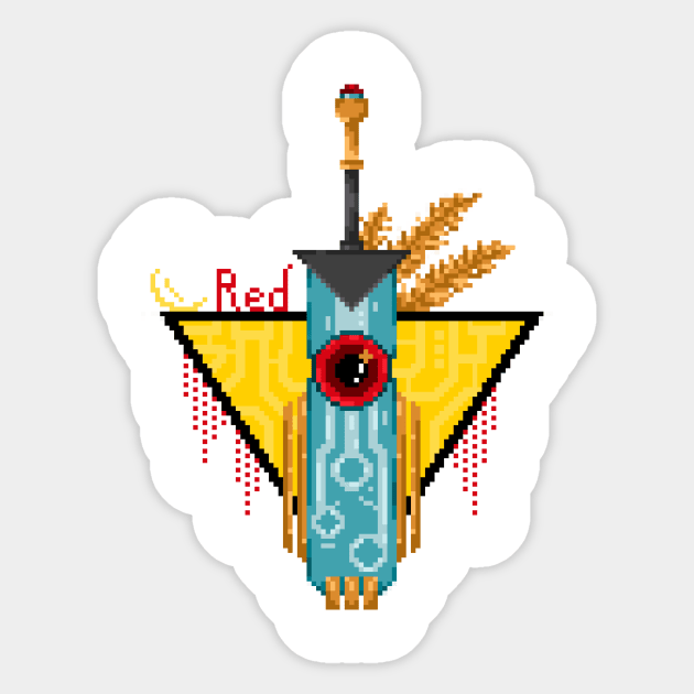 Transistor Pixel Art Sticker by AuroraCelestine